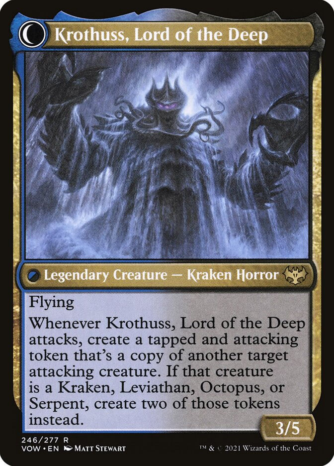 Runo Stromkirk // Krothuss, Lord of the Deep (VOW) (246) — cara 2 de 2