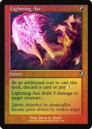 Lightning Axe (INR) (398) / Foil Retro
