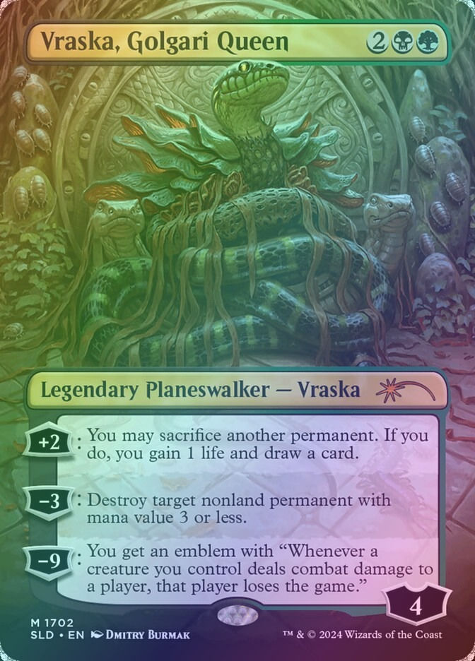 Vraska, Golgari Queen (SLD) (1702) / Borderless / Foil