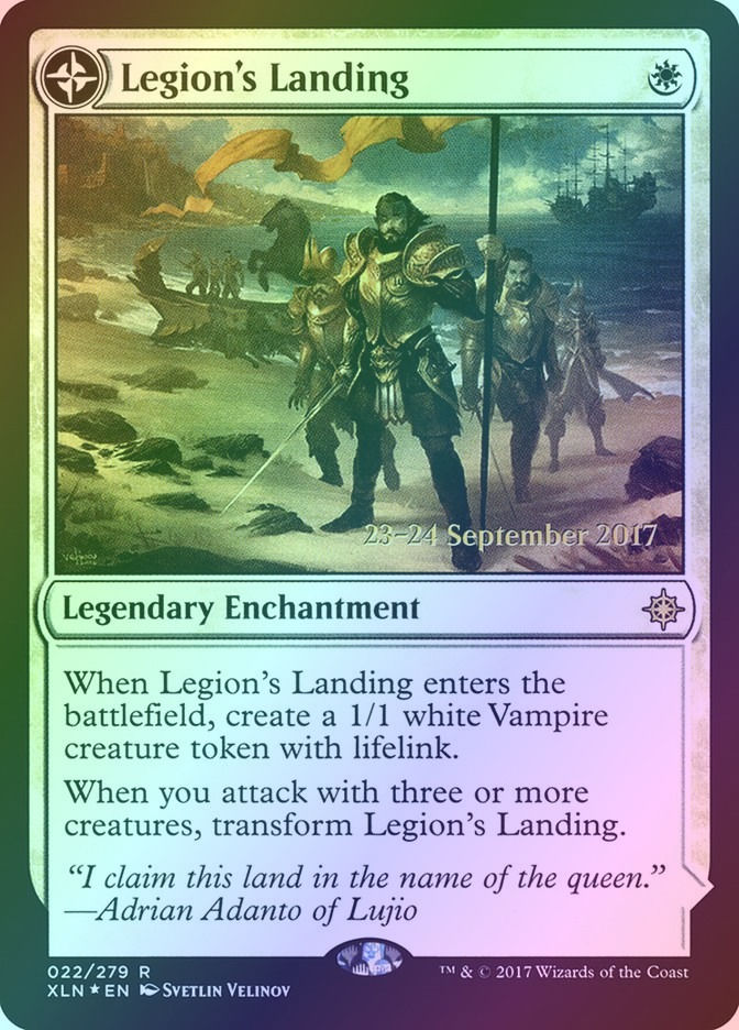 Legion's Landing // Adanto, the First Fort (PXLN) (22s) / Foil — cara 1 de 2