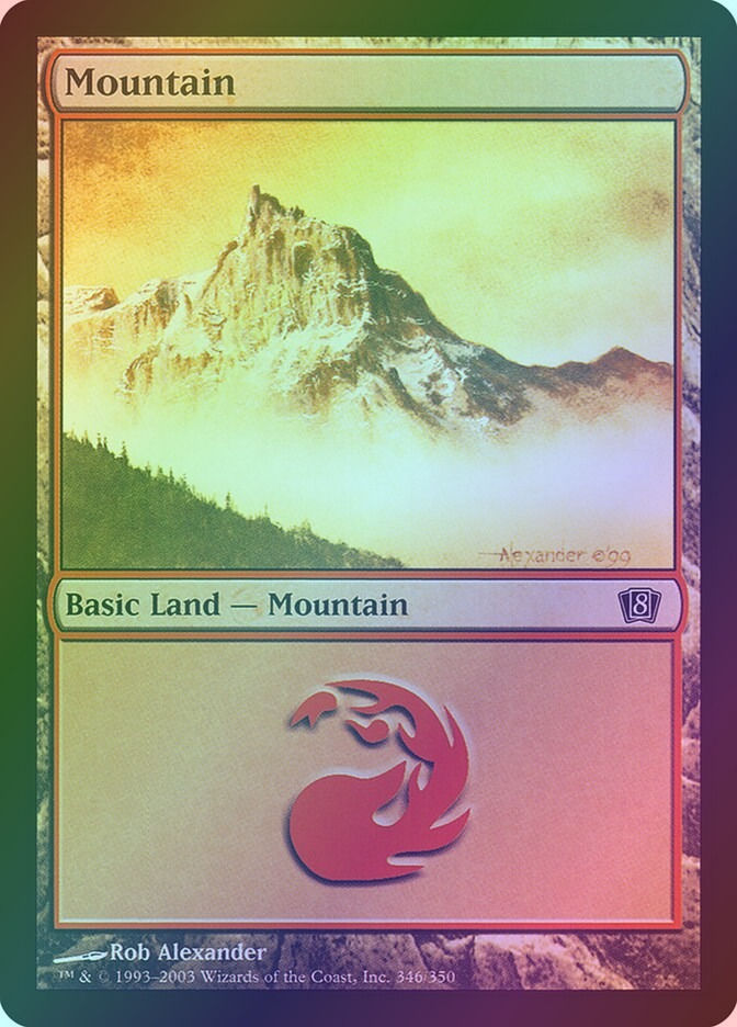 Mountain (8ED) (346★) / Foil