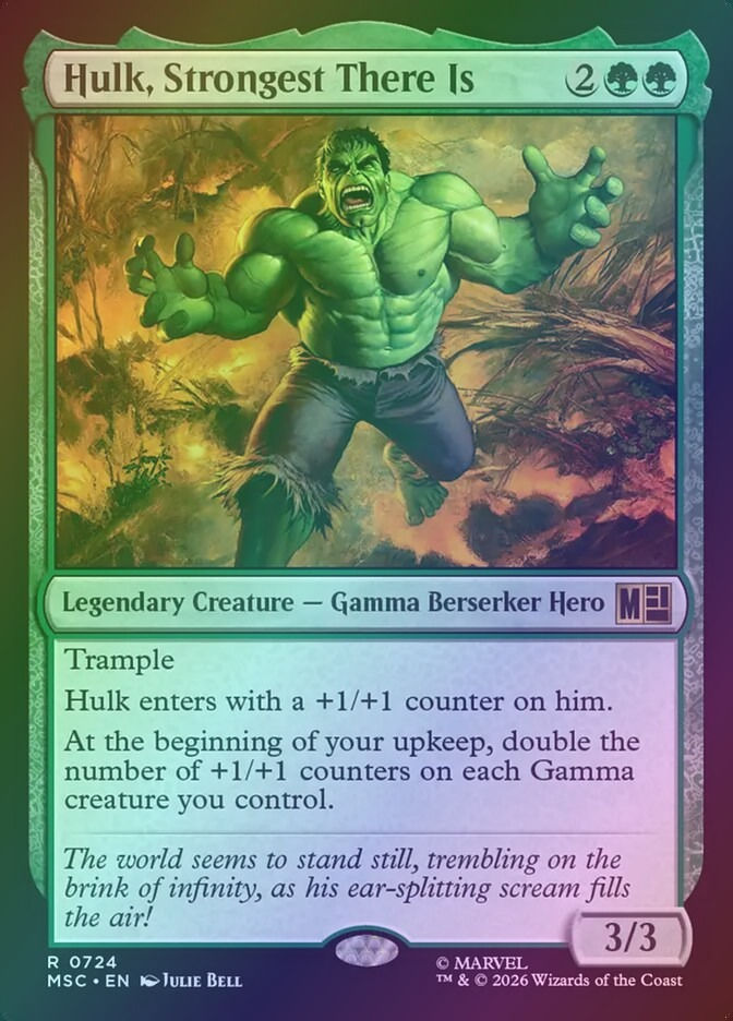 Hulk, Strongest There Is (MSC) (724) / Foil