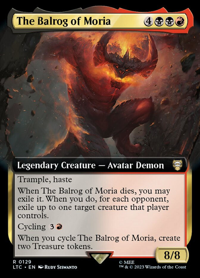 The Balrog of Moria (LTC) (129) / Extended Art