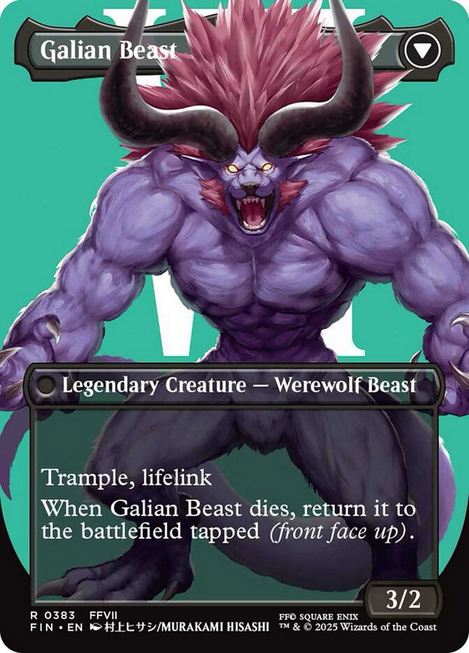 Vincent Valentine // Galian Beast (FIN) (383) / Borderless — cara 2 de 2