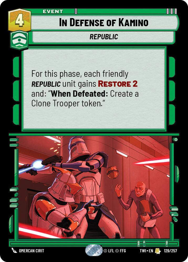 In Defense of Kamino (TWI) (129/257) / Foil