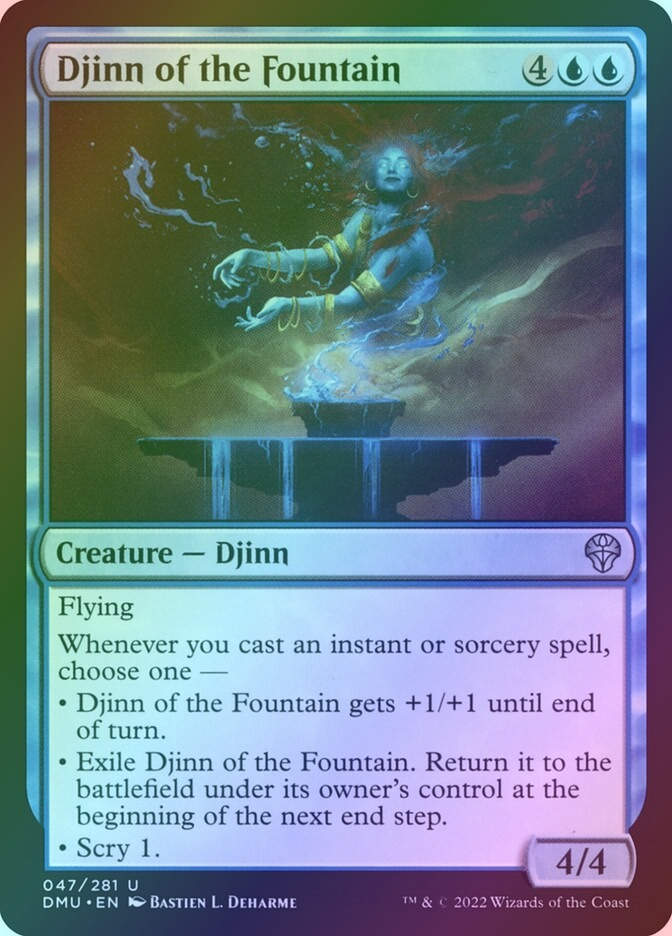 Djinn of the Fountain (DMU) (47) / Foil