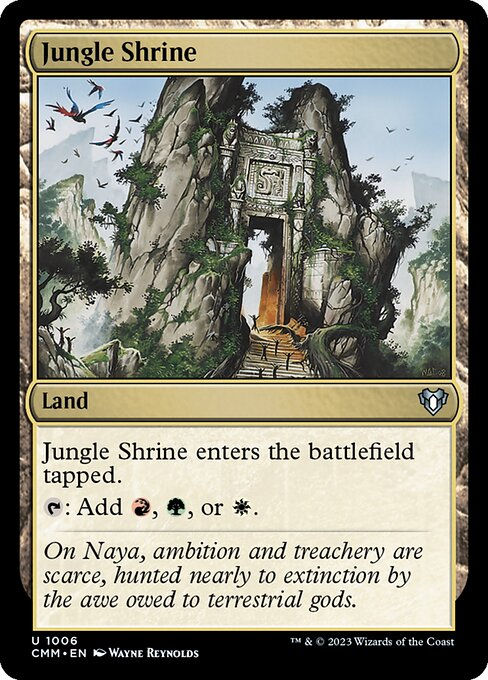 Jungle Shrine (cmm) (Commander Deck)