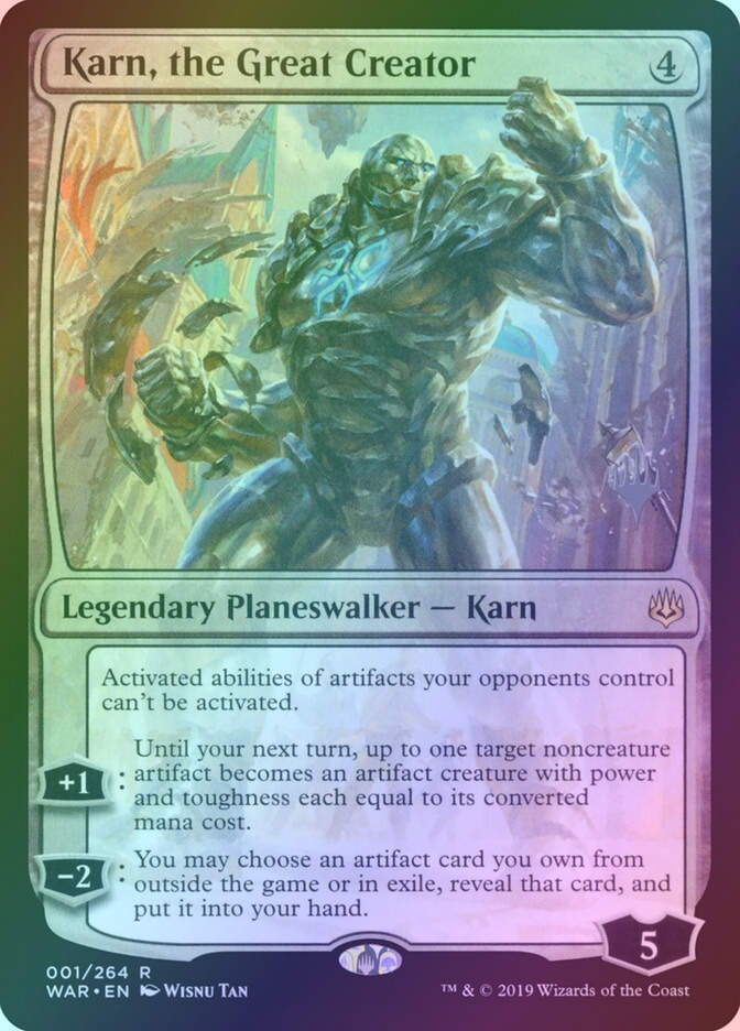 Karn, the Great Creator (PWAR) (1p) / Foil