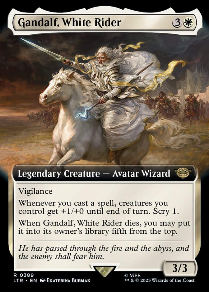 Gandalf, White Rider (LTR) (389) / Extended Art