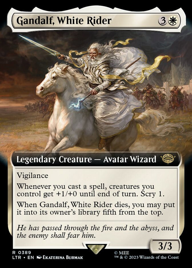 Gandalf, White Rider (LTR) (389) / Extended Art