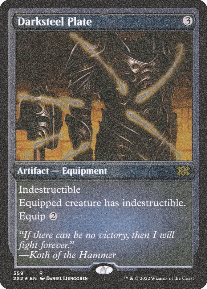 Darksteel Plate (2X2) (559) / Foil Etched
