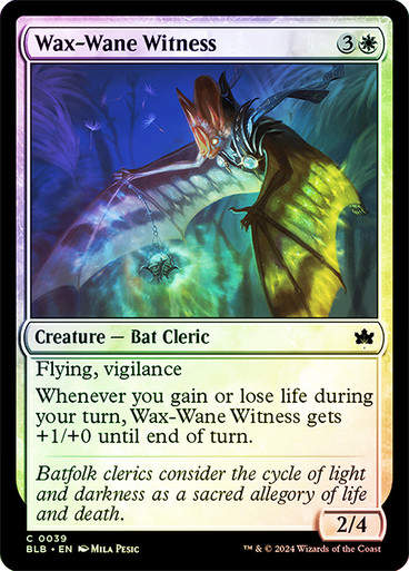 Wax-Wane Witness (blb) (39) / Foil