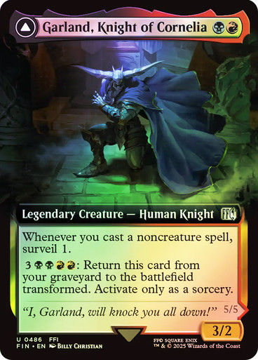 Garland, Knight of Cornelia // (FIN) (486) / Extended Art / Foil