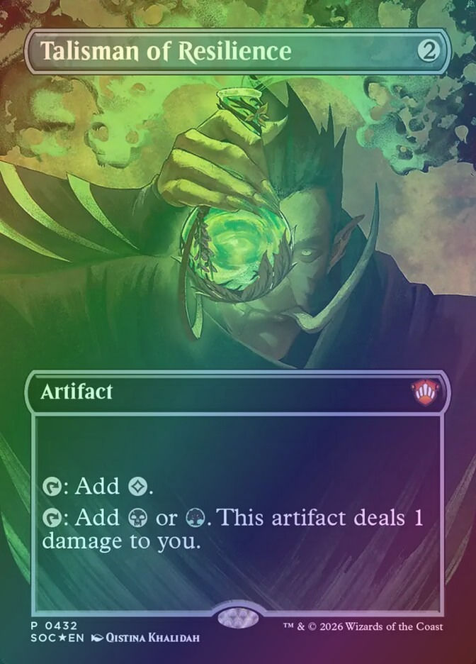 Talisman of Resilience (SOC) (432) / Borderless / Foil