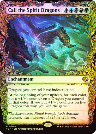 Call the Spirit Dragons (TDM) (309) / Foil / Showcase