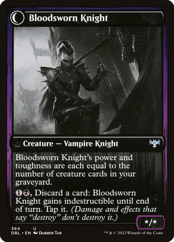 Bloodsworn Squire // Bloodsworn Knight (DBL) (364) — cara 2 de 2
