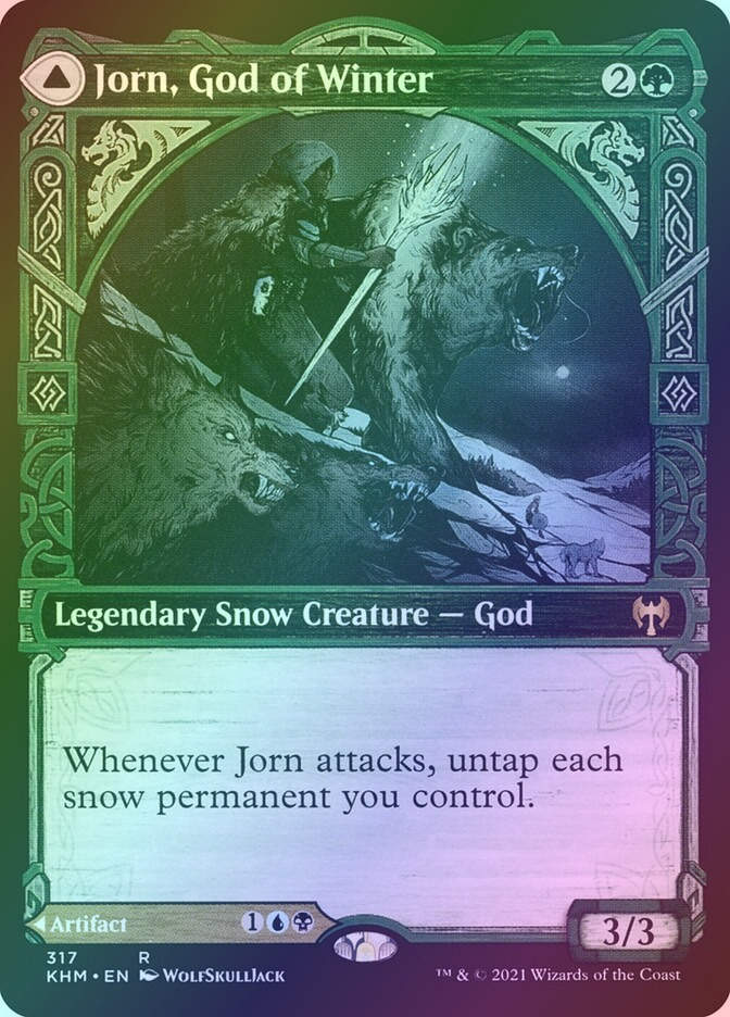 Jorn, God of Winter // Kaldring, the Rimestaff (KHM) (317) / Showcase / Foil