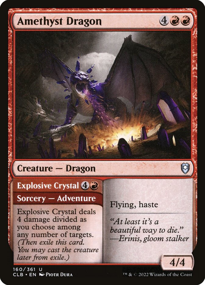 Amethyst Dragon // Explosive Crystal (CLB) (160)