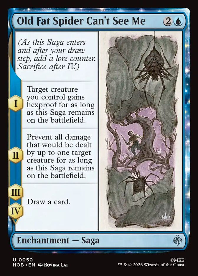 Old Fat Spider Can't See Me (HOB) (50)