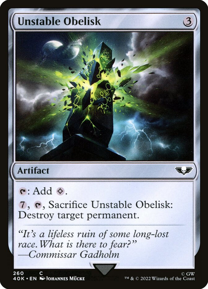 Unstable Obelisk (40K) (260)