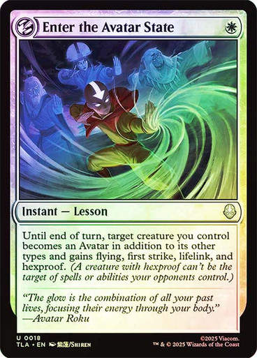 Enter the Avatar State (TLA) (18) / Foil
