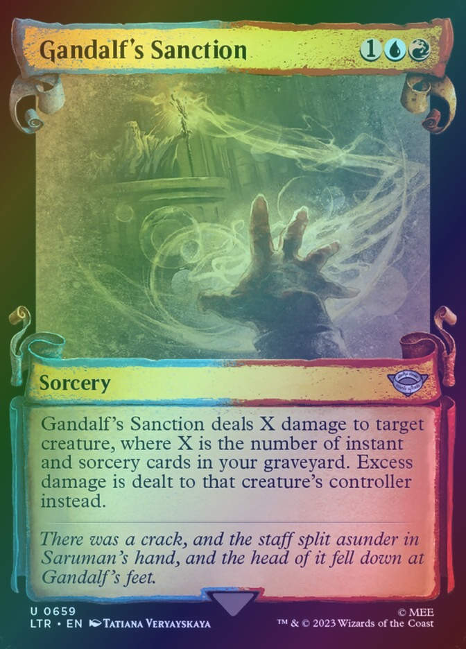 Gandalf's Sanction (LTR) (659) / Showcase / Foil