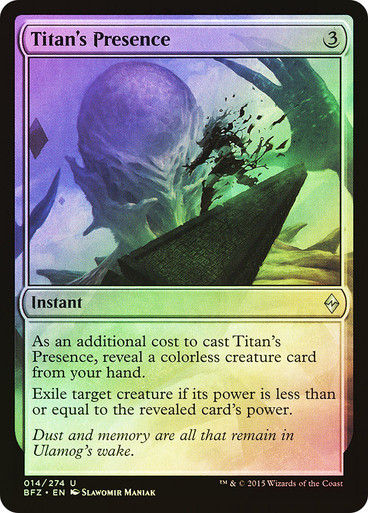 Titan's Presence (BFZ) (14) / Foil