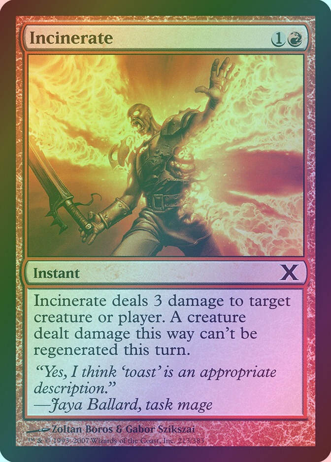 Incinerate (10E) (213) / Foil