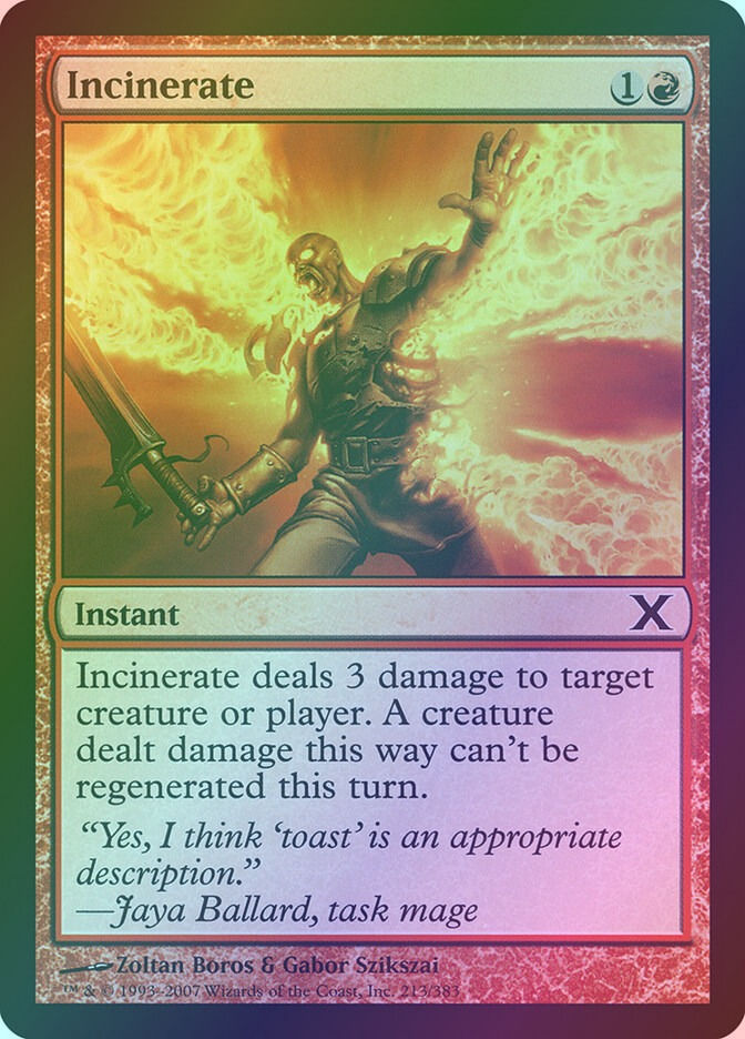 Incinerate (10E) (213) / Foil