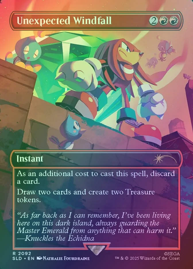 Unexpected Windfall (SLD) (2092) / Borderless / Foil