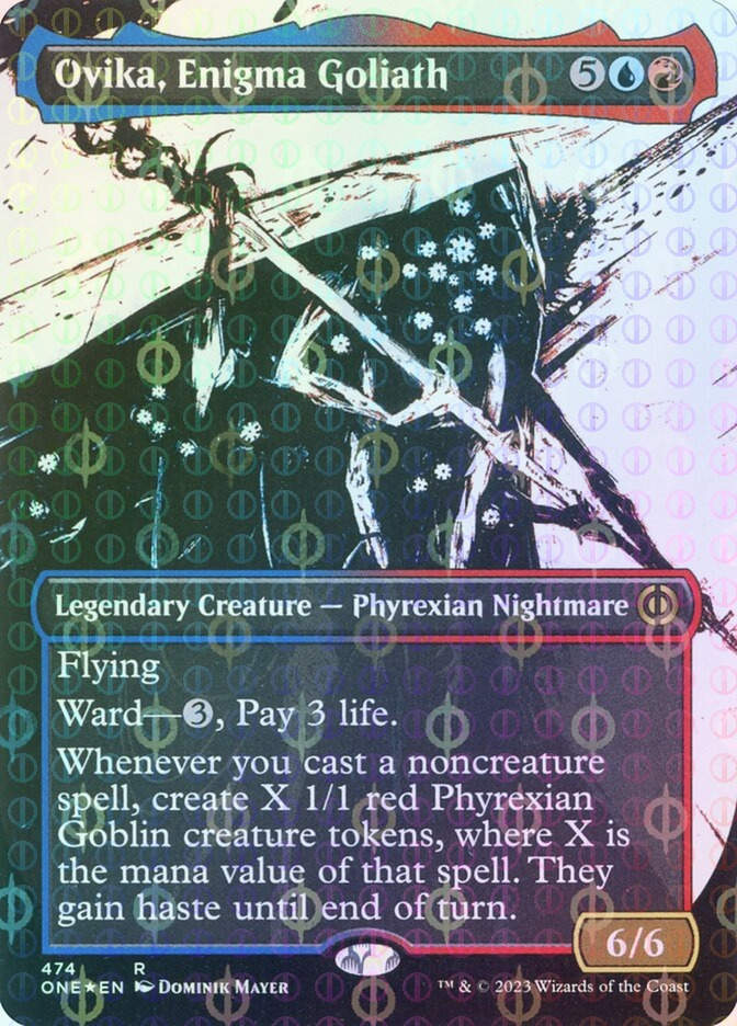 Ovika, Enigma Goliath (ONE) (474) / Borderless / Showcase / Compleat Foil