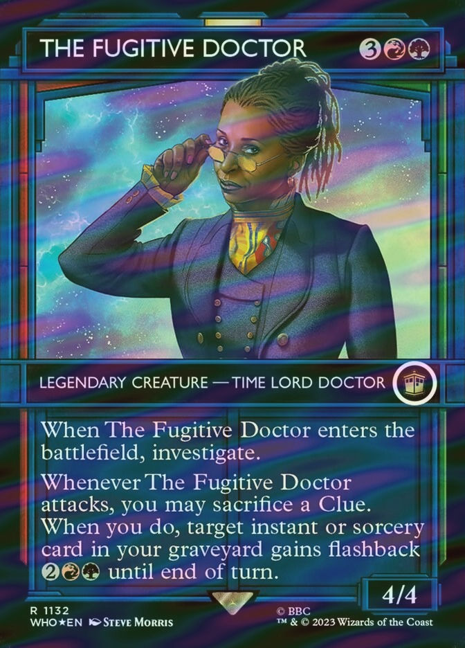 The Fugitive Doctor (WHO) (1132) / Borderless / Showcase / Surge Foil