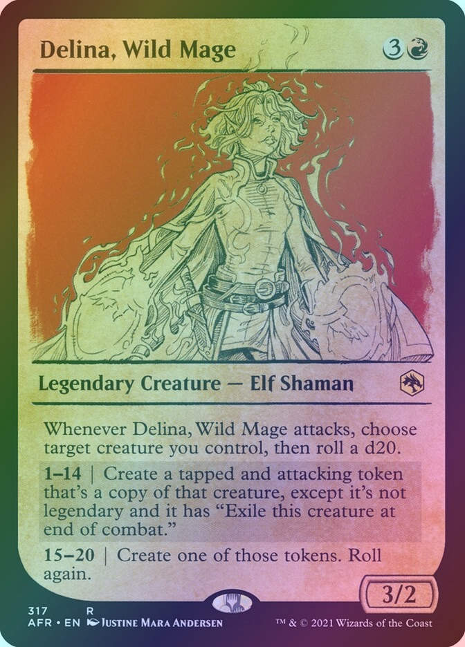 Delina, Wild Mage (AFR) (317) / Showcase / Foil