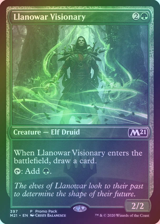 Llanowar Visionary (M21) (397) / Foil