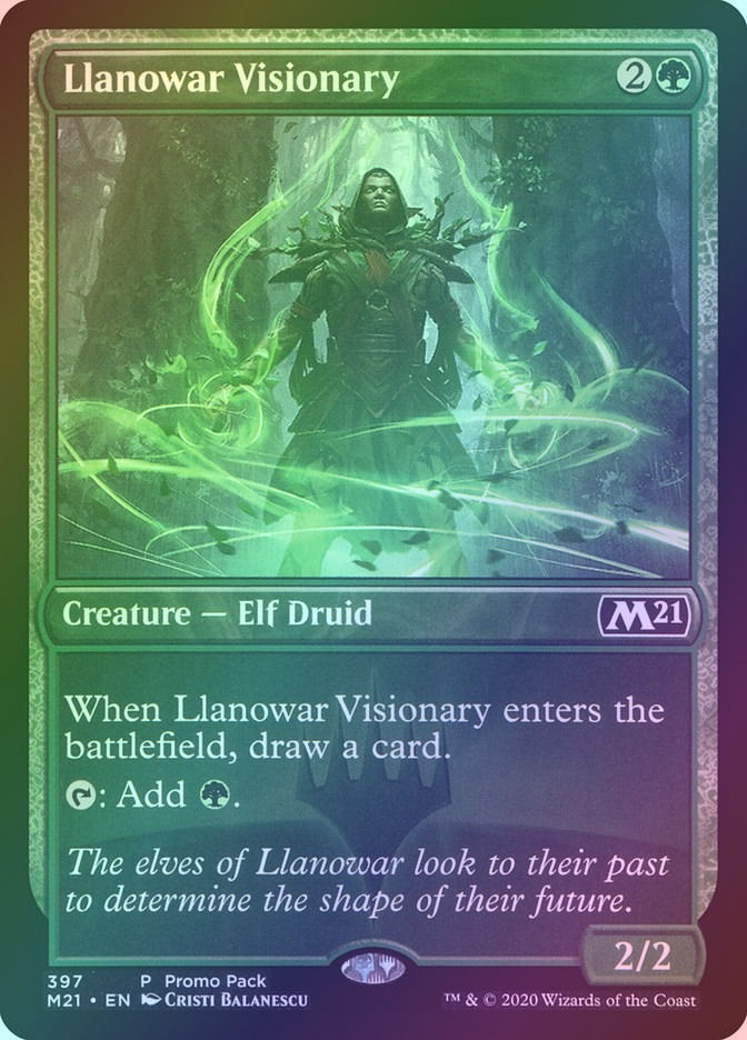 Llanowar Visionary (M21) (397) / Foil