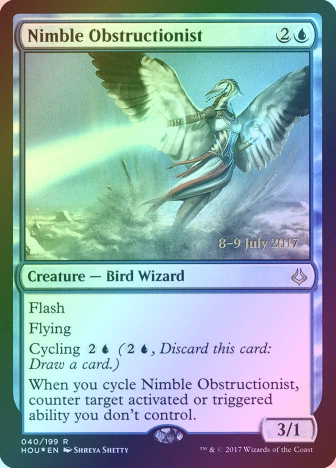 Nimble Obstructionist (PHOU) (40s) / Foil