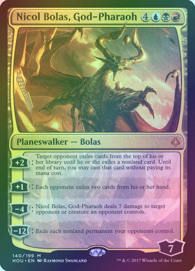 Nicol Bolas, God-Pharaoh (HOU) (140) / Foil