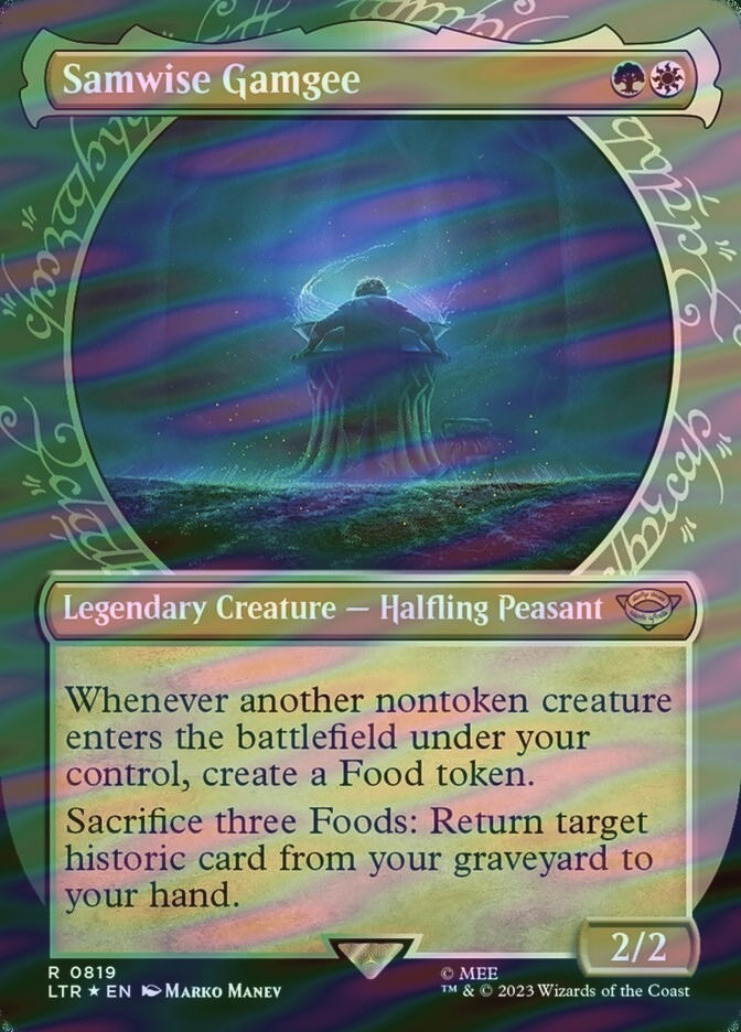 Samwise Gamgee (LTR) (819) / Borderless / Showcase / Surge Foil
