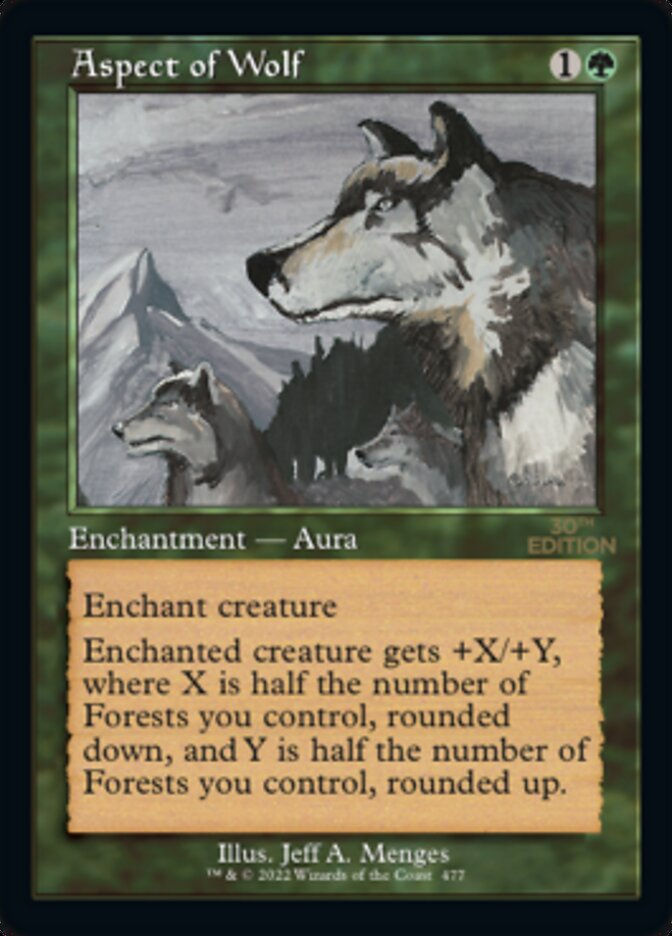 Aspect of Wolf (30a) / Retro Frame
