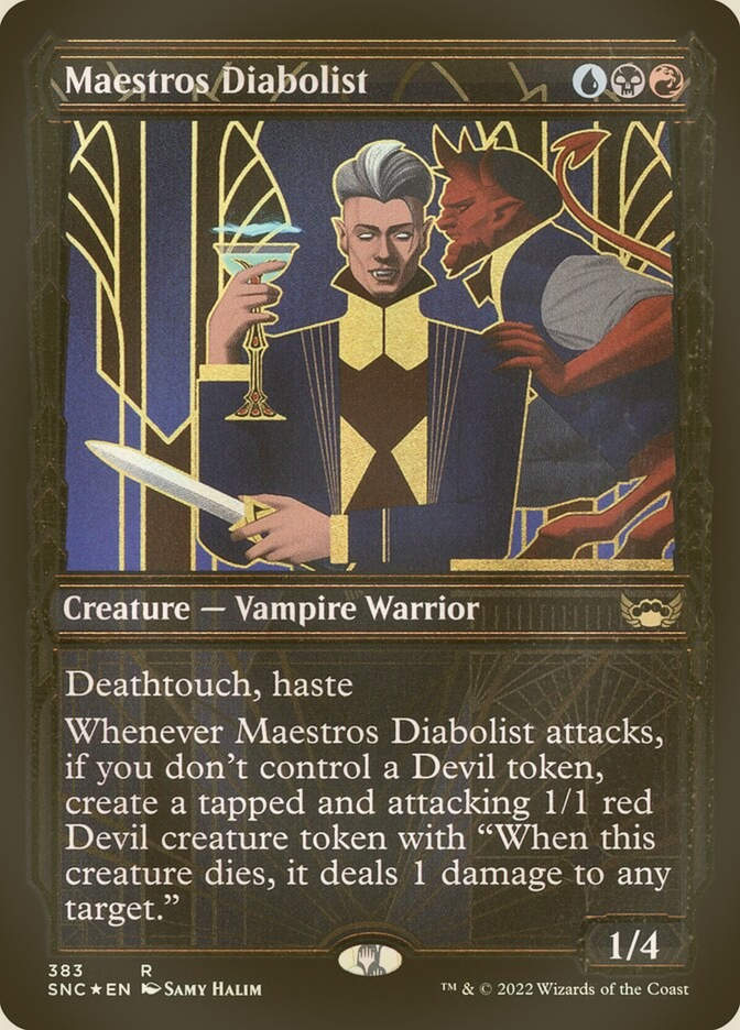 Maestros Diabolist (SNC) (383) / Showcase / Gilded Foil