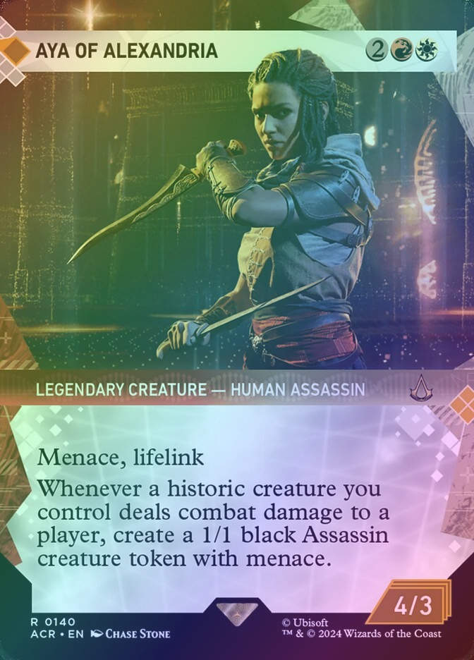 Aya of Alexandria (ACR) (140) / Borderless / Showcase / Foil