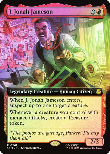 J. Jonah Jameson (SPM) (261) / Extended Art / Foil