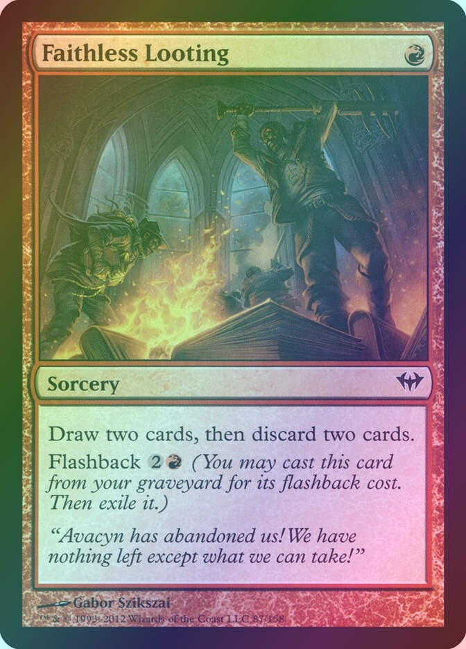 Faithless Looting (DKA) (87) / Foil