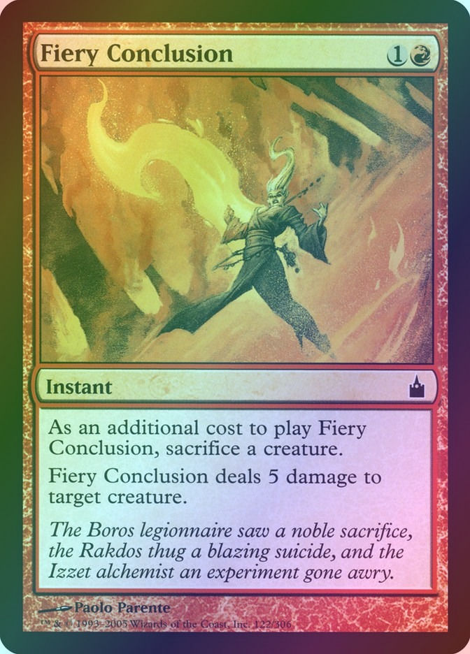 Fiery Conclusion (RAV) (122) / Foil
