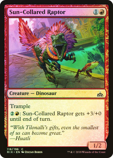 Sun-Collared Raptor (RIX) (118) / Foil