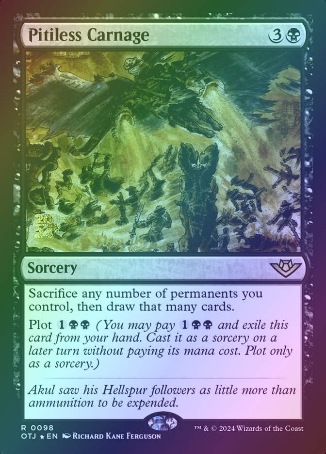 Pitiless Carnage (POTJ) (98s) / Foil