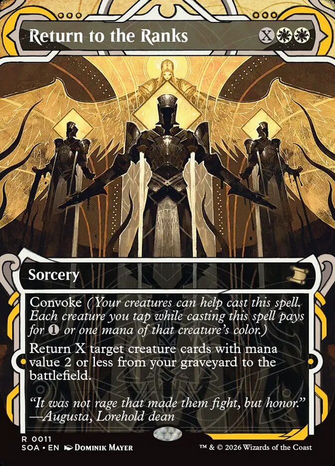 Return to the Ranks (SOA) (11) / Borderless / Showcase
