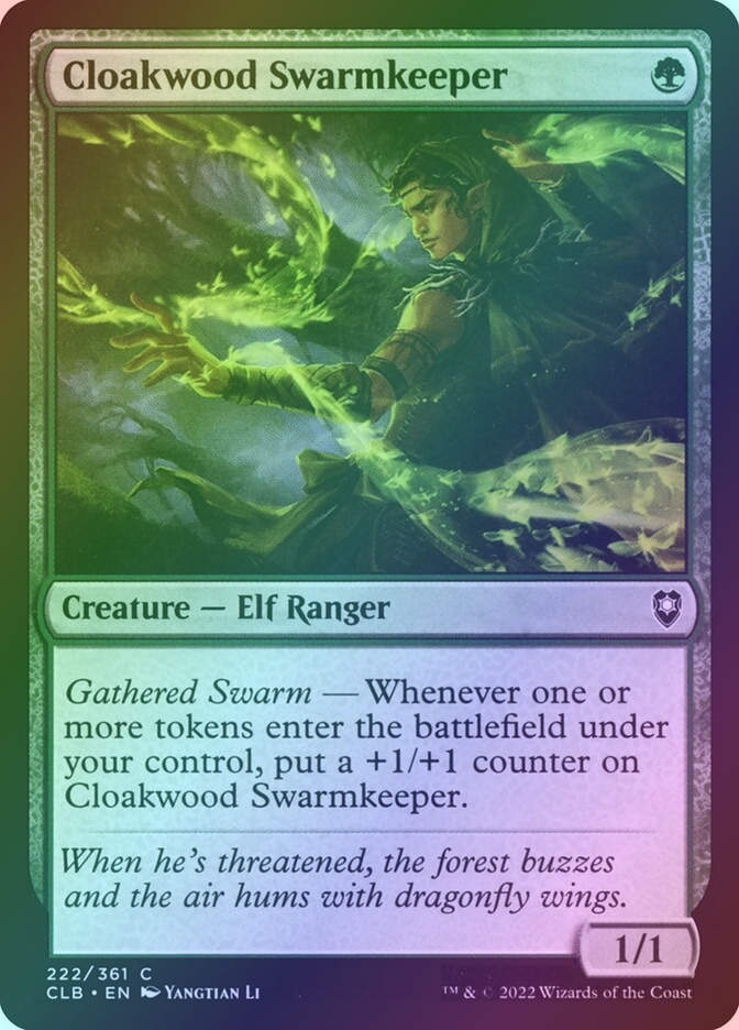 Cloakwood Swarmkeeper (CLB) (222) / Foil