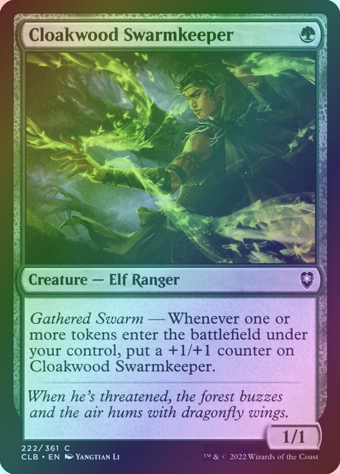 Cloakwood Swarmkeeper (CLB) (222) / Foil