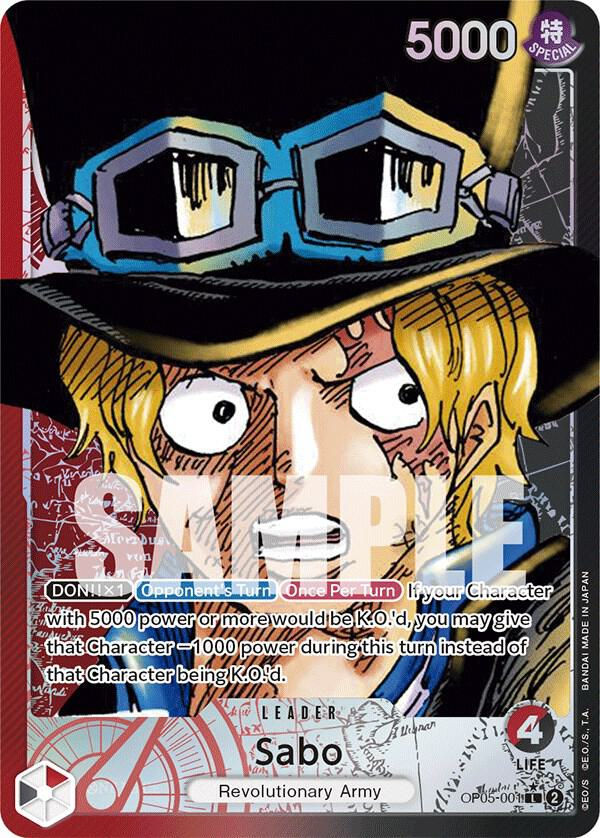 Sabo (001) (Alternate Art) (OP05-001) / Foil